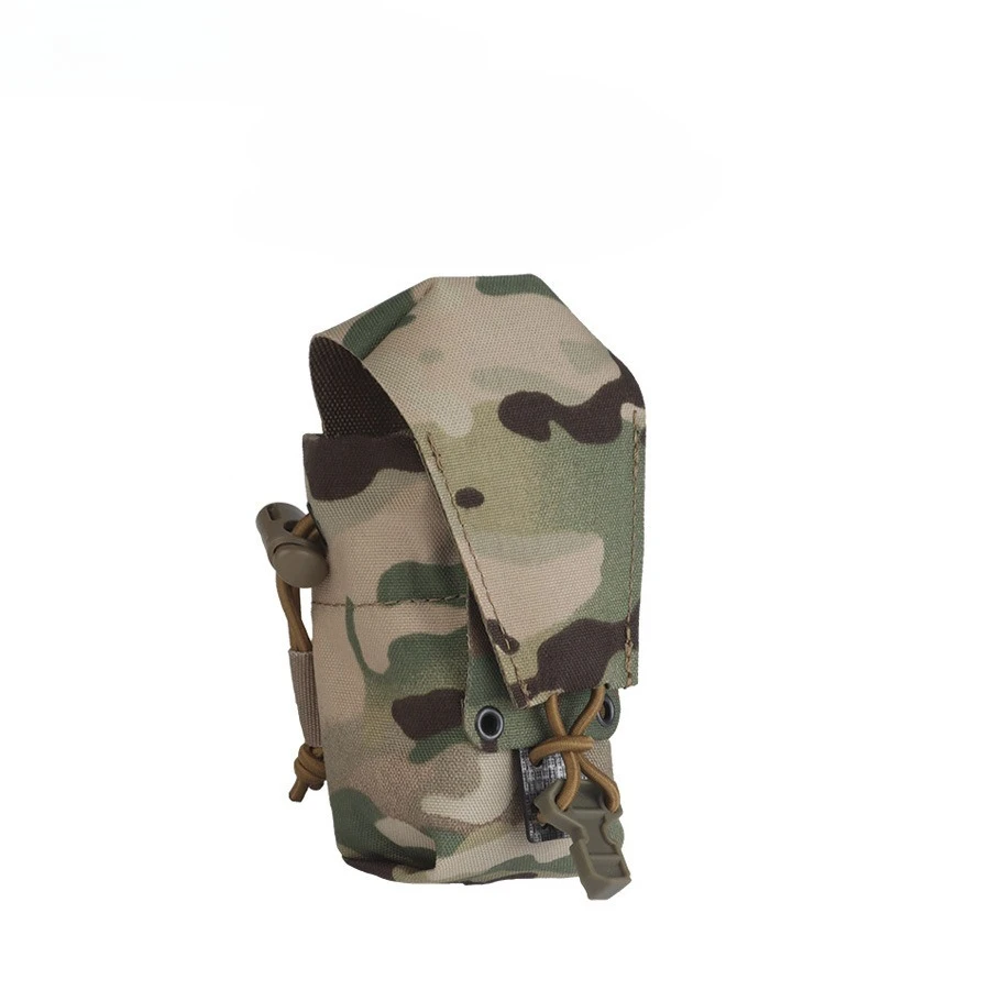 Tactical Belt Molle Attachment Bag, Single Radio Utility Pouch, Multifunctional Storage Holder, Scratch-Proof Durable for Gear
