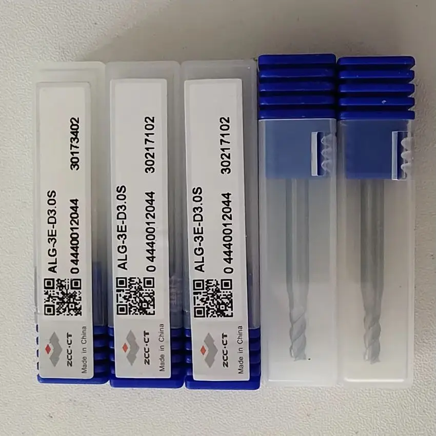 

ALG-3E-D3.0S ZCC.CT ALG-3E Фреза с плоским концом с 3-гранной прямой хвостовиком Φ3.0*4*8*50 3T Плоские концевые фрезы 3 канавки Плоские концевые фрезы