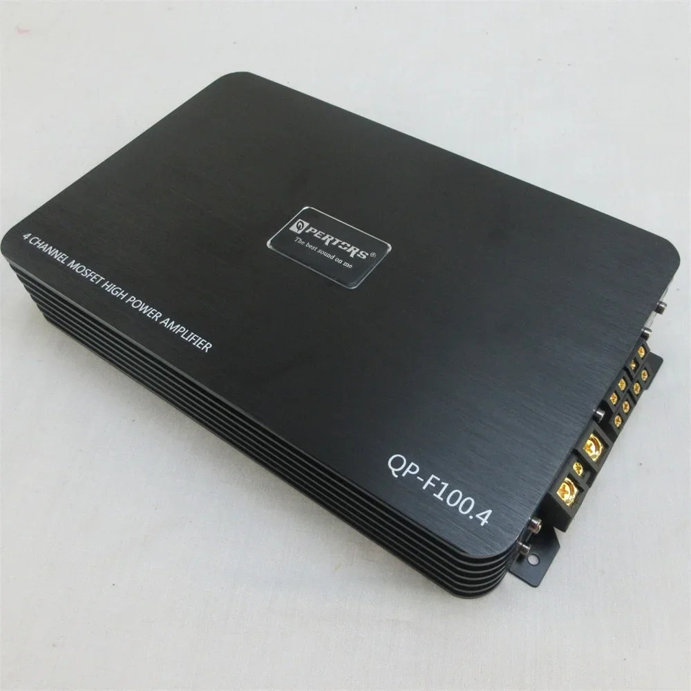 1PCS F100.4 Four-channel Power Amplifier 4-channel 4Ω Size 273*162*45mm Car Universal Audio Equipment Processor