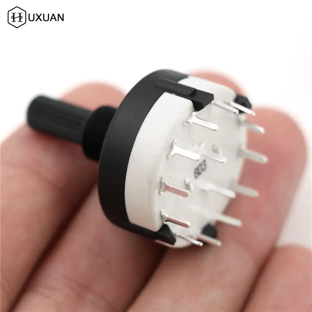 2pc High-quality RS26 2 Pole Position 6 Selectable Band Rotary Channel Selector Switch Single Deck Rotary Switch Band Selector