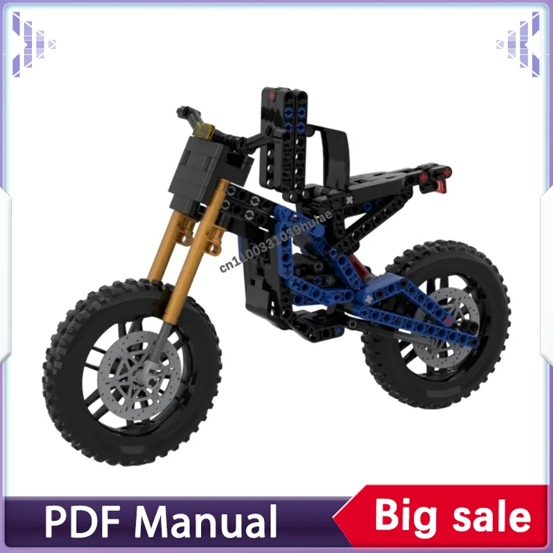 Modern Urban Style MOC Building Blocks Kit, Electric Bicycle Daily Commuter Diorama DIY Assemble Display Model