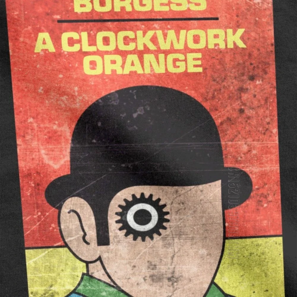 Fashion A Clockwork Orange T Shirts Men Cotton T-Shirts Kubrick Alex Burgess Droogs Anthony Milk Movie Short Sleeve Tees Adult