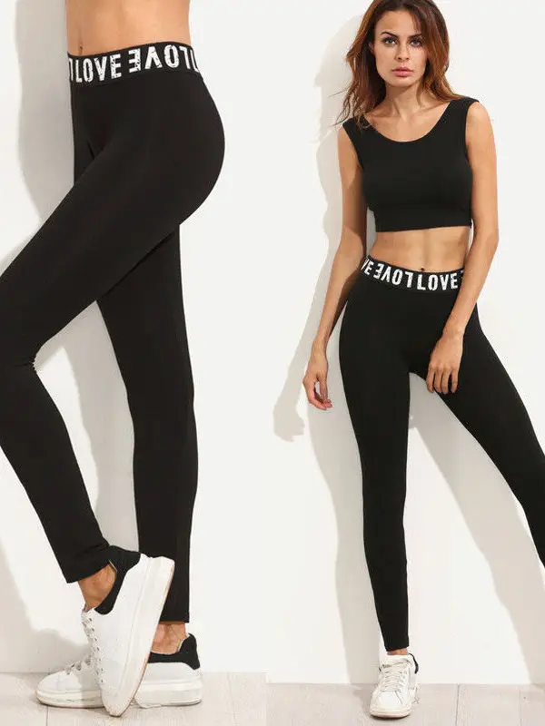 المرأة عالية الخصر اليوغا السراويل الشارع Sle مرونة الخصر الرياضة عارضة السراويل الطويلة ألياف البوليستر مستقيم الساق السراويل