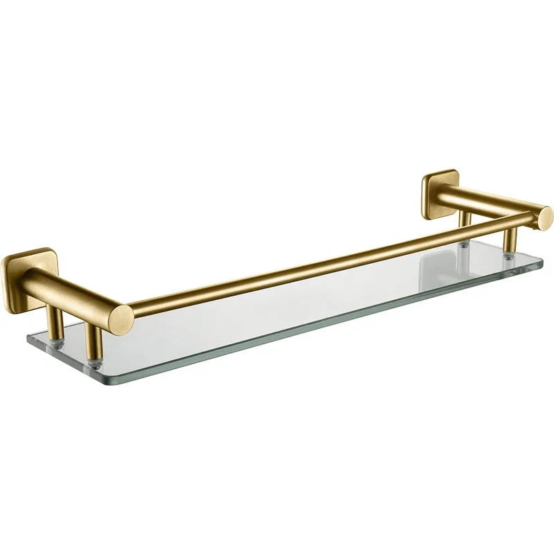 Rectangular toiletries Glass rack Storage organizer Wall-mounted glass shelf Bathroom shelf