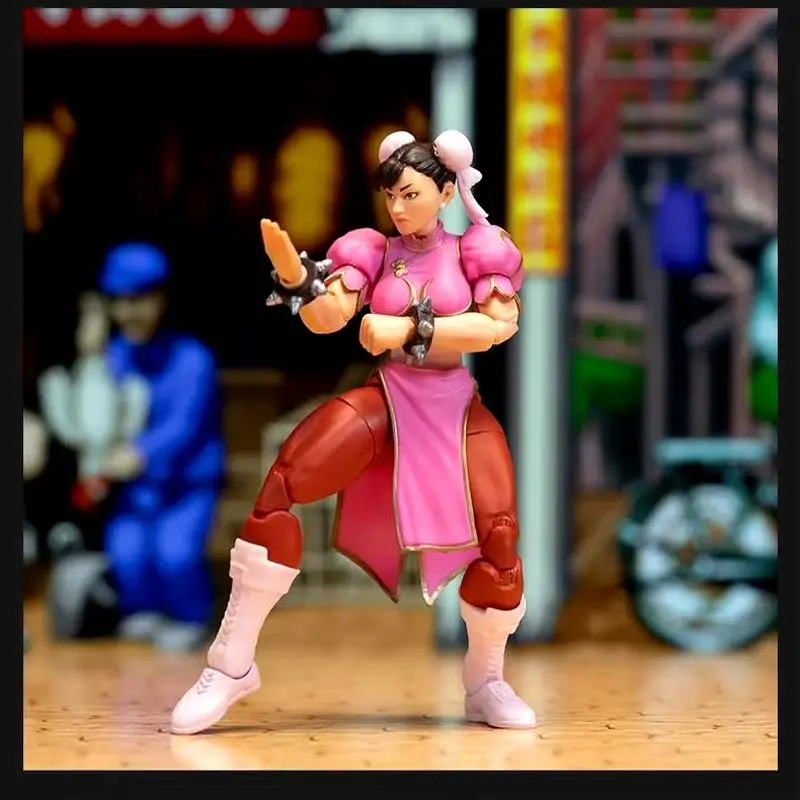 In Stock Jada toys 6-inch DIY Street Fighter 2 SDCC limited edition Spring Pink Action Figure Model Toys Gifts