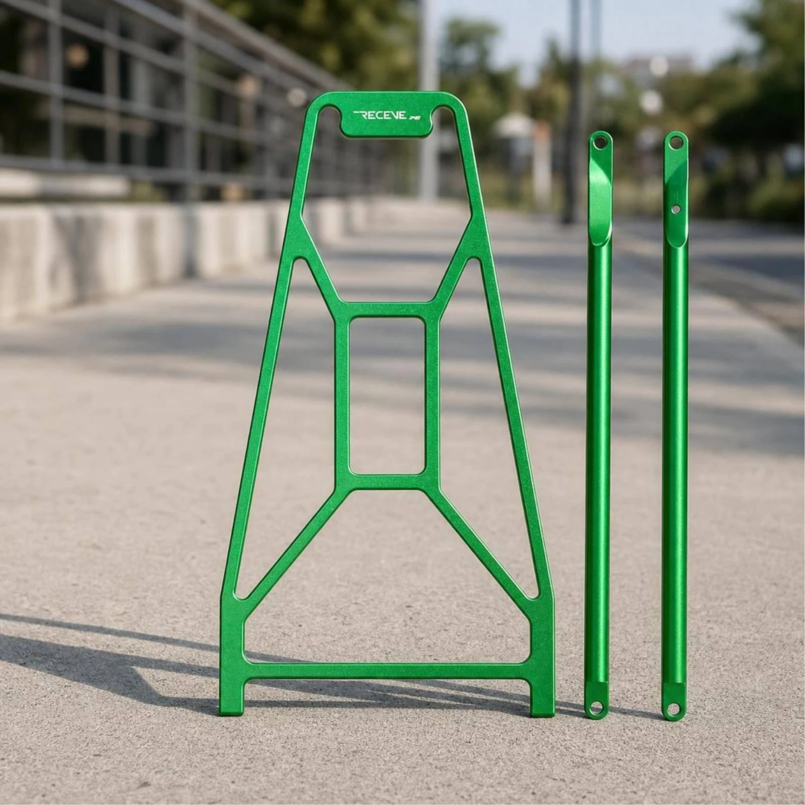 Rear Cargo Rack with Mounting Struts Sturdy Rear Bike Rack Carrier Strong Sleek for Commuters, Folding Bikes