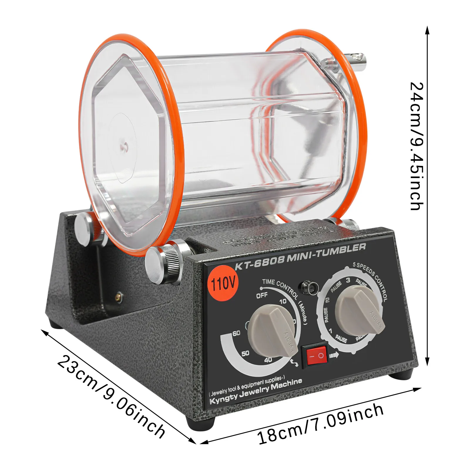 استعادة اللمعان! آلة تلميع احترافية بقدرة 60 وات مع تحكم بـ 5 سرعات، مثالية لورشة المجوهرات والمعادن #3
