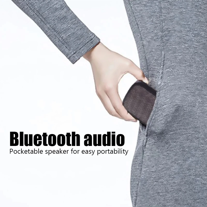 Fabric Speaker Bluetooth5.0  Wireless Connection Portable Outdoor Sports Audio Stereo Support Tf Card Mobile Phone Universal