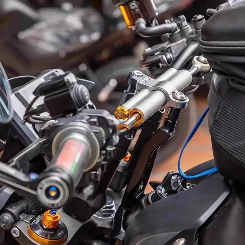 야마하 MT-09 MT09 2024 2025 신형 오토바이 스티어링 댐퍼 브래킷 스태빌라이저 서포트 mt09 핸들 안티 스웨이 브래킷
