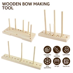 Wholesale Bow Maker Wooden Bow Making Tool Adjustable Wood Ribbon Bow Maker Portable Bow Tie Machine Lightweight Bow Maker Tool