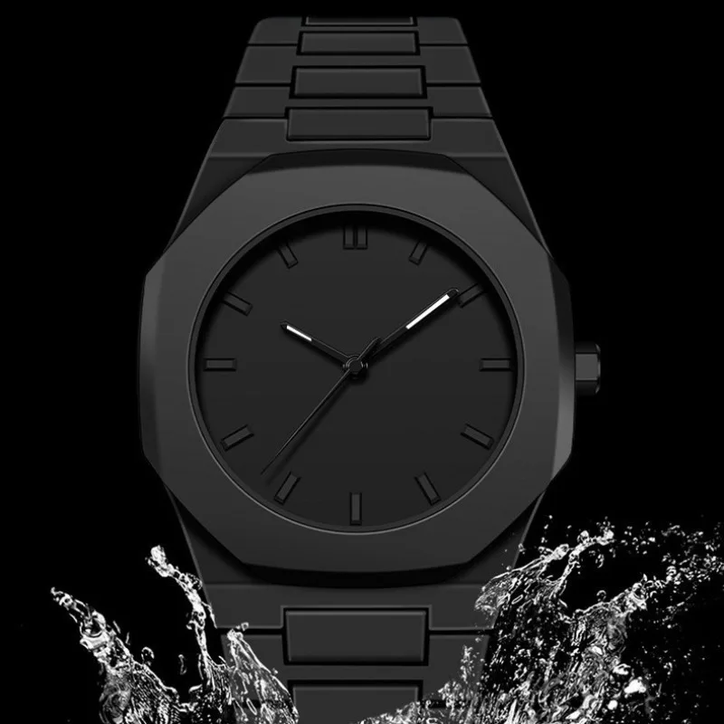 

Minimalist Design Quartz Watch for Men Casual Lightweight Plastic Strap Sports Business Watches Man Creative Clock