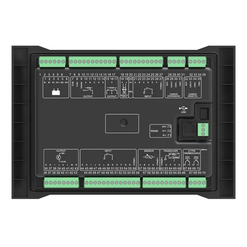 وحدة تحكم بالمراقبة عن بعد لمحرك الديزل البحري HMC9000S 4.3 بوصة شاشة ملونة + RS485 + التحكم في سرعة GOV + توسيع الوحدة #2