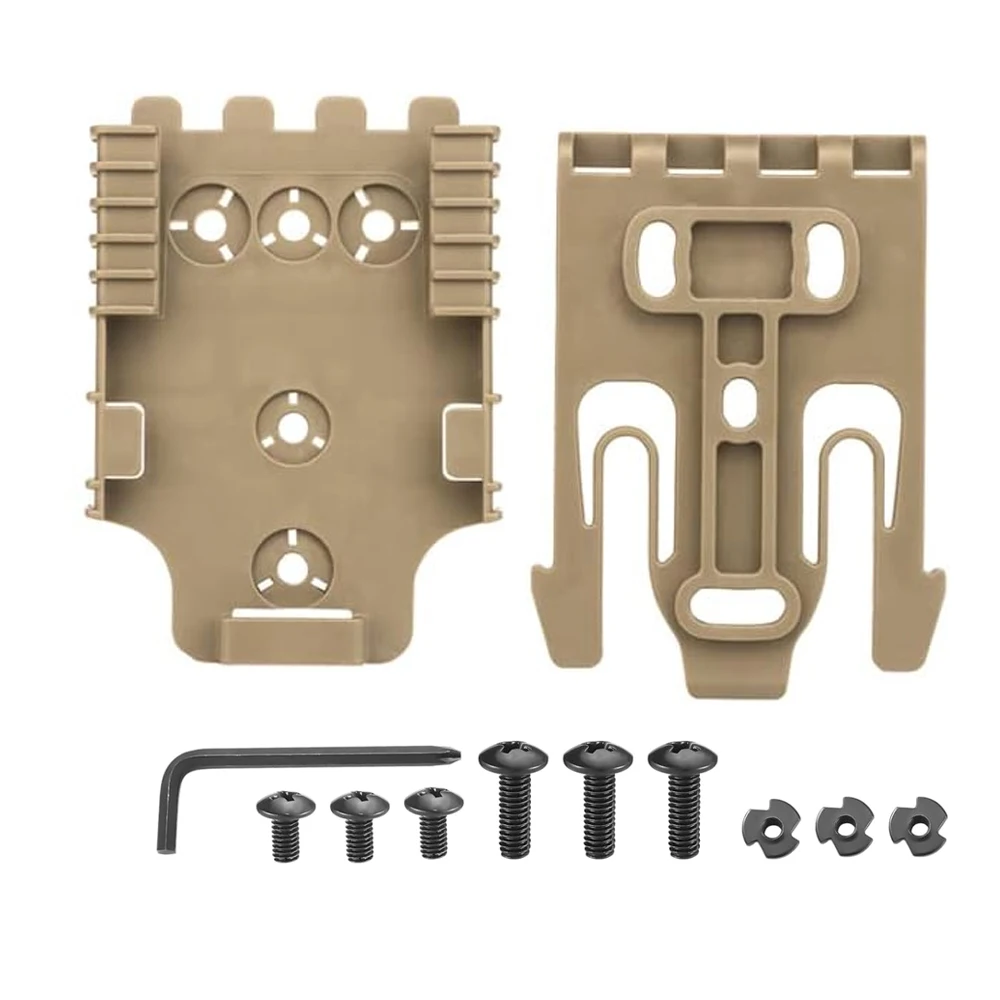 Taktisches Verriegelungssystem QLS 19 22 Kit Pistolenholster Gürteladapter Pistole Schnellempfänger Gabel Jagd Schießen Training Airsoft-Ausrüstung – Detail 8