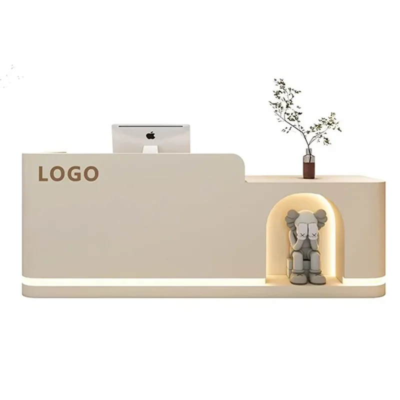 

Standing Office White Front Desk Lectern Small Reception Cash Luxurious Small Desk Pulpitos Counter Recepcja Shop Furniture