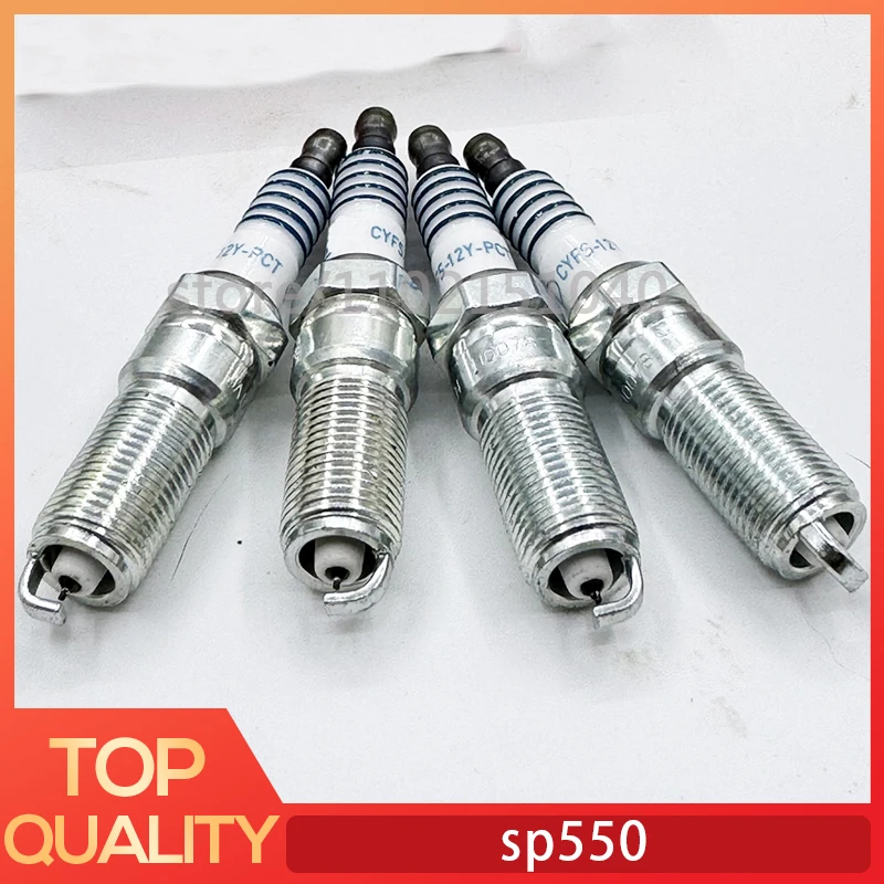 4-6PCS Platinum Spark Plug SP-550 CYFS-12Y-PCT for Ford Edge Escape Focus Fusion Land Rover LR2 Range Rover Evoque Cadillac ATS