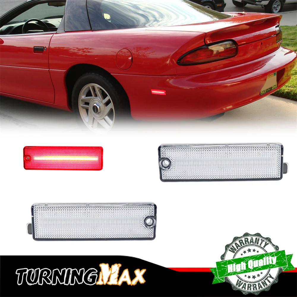 Car LED Fender Flare Lights Side Marker Parking Lights Driving Lights For Chevy Camaro 1993-2002 For Pontiac Firebird 1998-2002