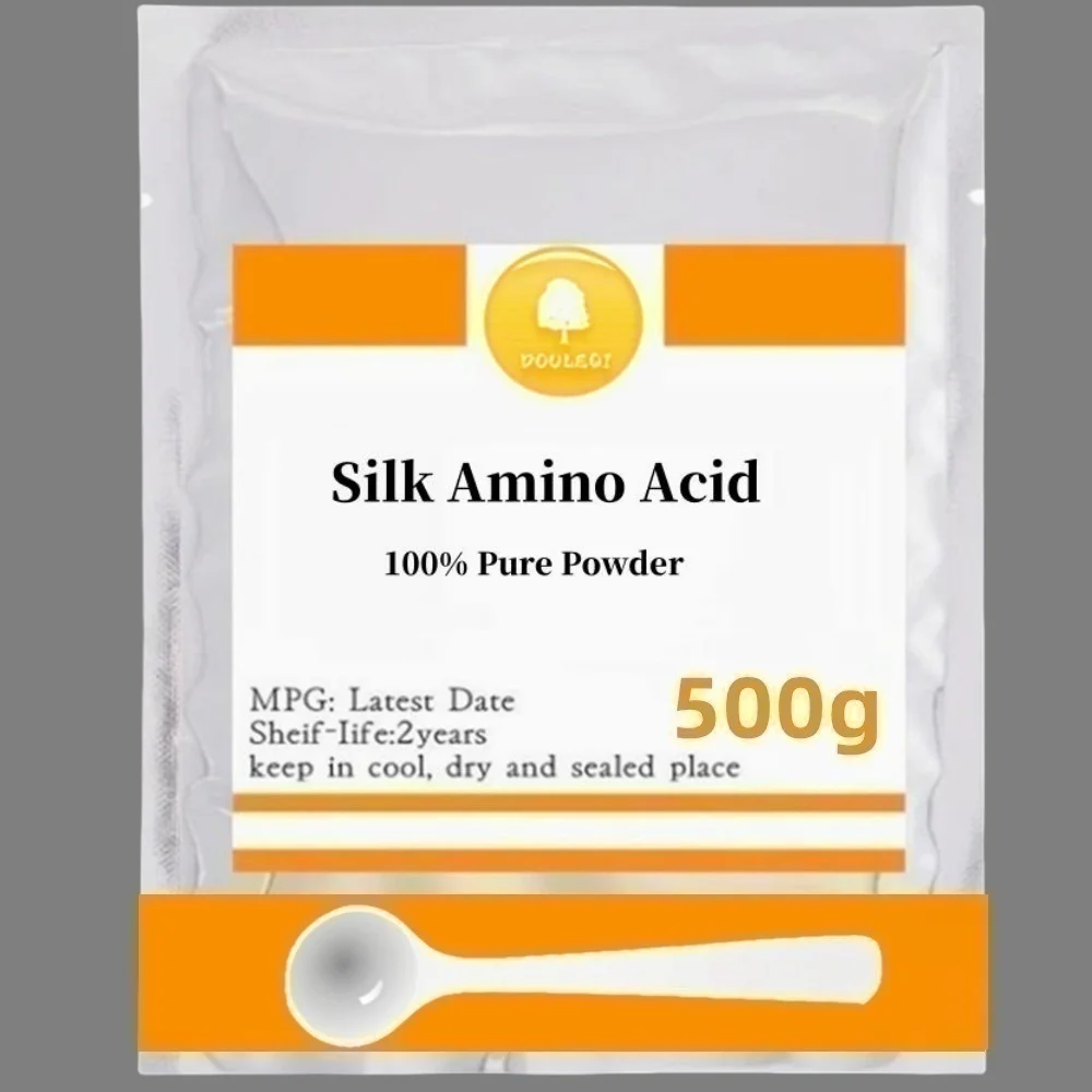 Quality Silk Amino Acid Fibroin, Peptídeo De Seda, Hidrolisados Proteína De Seda, 50g-1000g