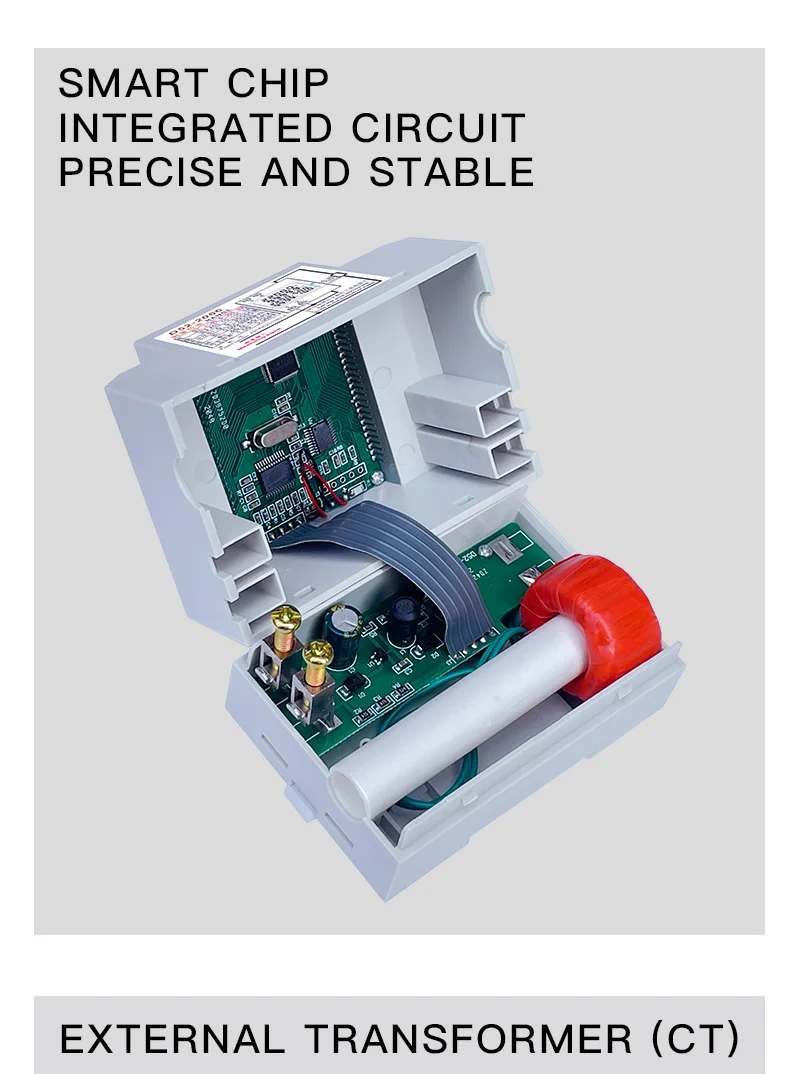 D52-2066 Energiezähler, DIN-Schiene, Stromverbrauchsmonitor, AC 40–300 V, 100 A, Voltmeter, Amperemeter, Watt kWh, Frequenzleistungsmesser – Detail 2