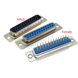 1PCS  DP25 MALE FEMALE CONNECTOR Insert plate type D-Sub Mounting  DB25
