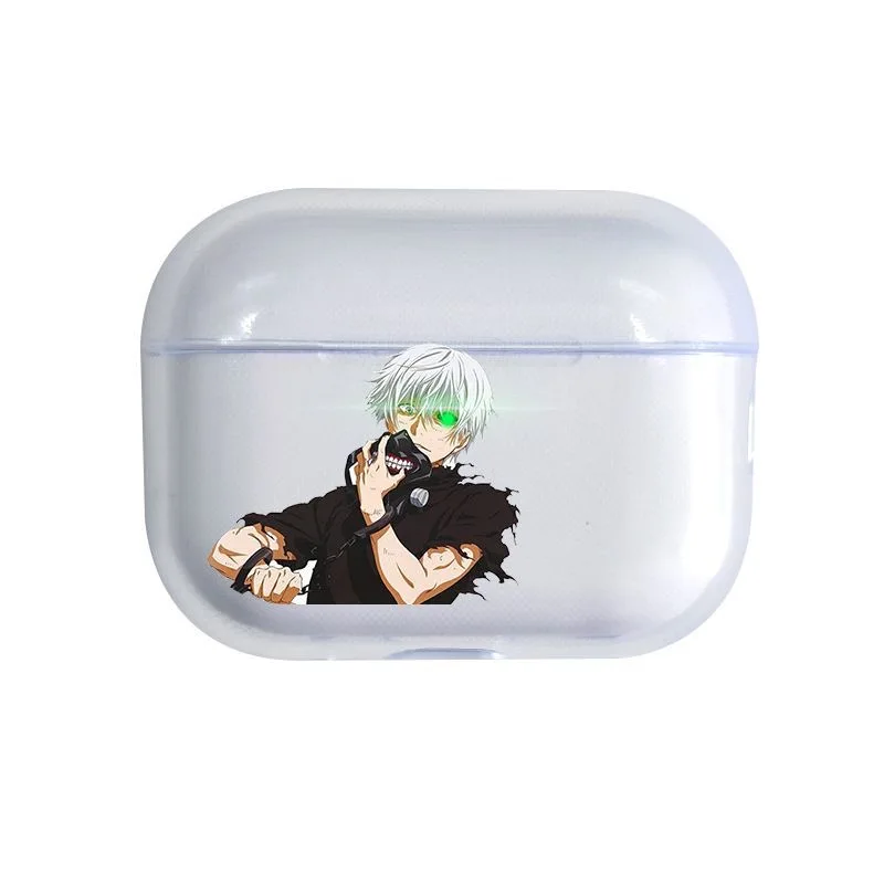 

Japan Hot Cool Tokyo Ghoul Anime Case Soft silicone TPU Case For AirPods 4 Pro 1 2 3 Clear Transparent Bluetooth Earphone Case