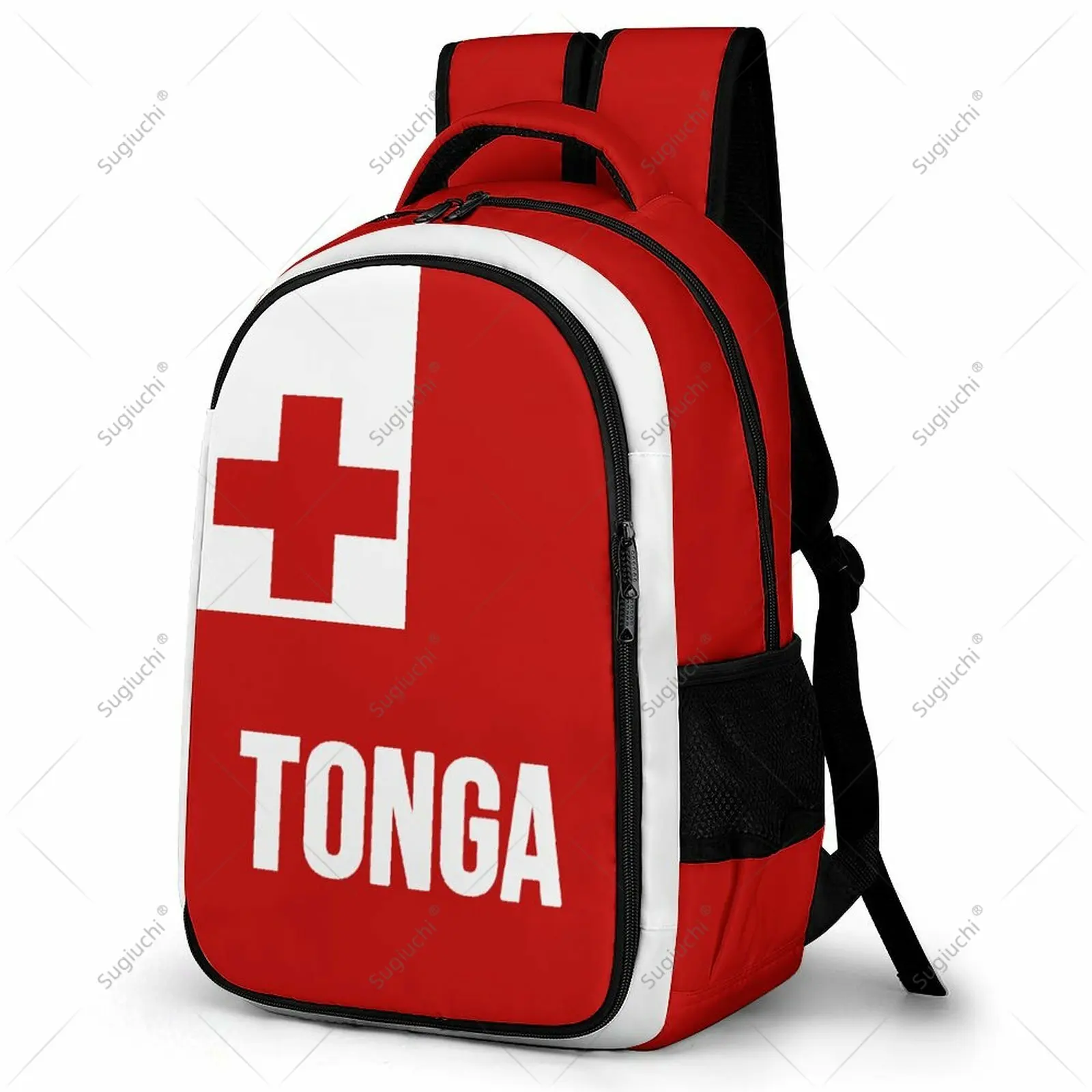 Backpack Tonga Flag Student Schoolbag Smart Business Travel Leisure Backpack Laptop Back Pack Office Work Bag