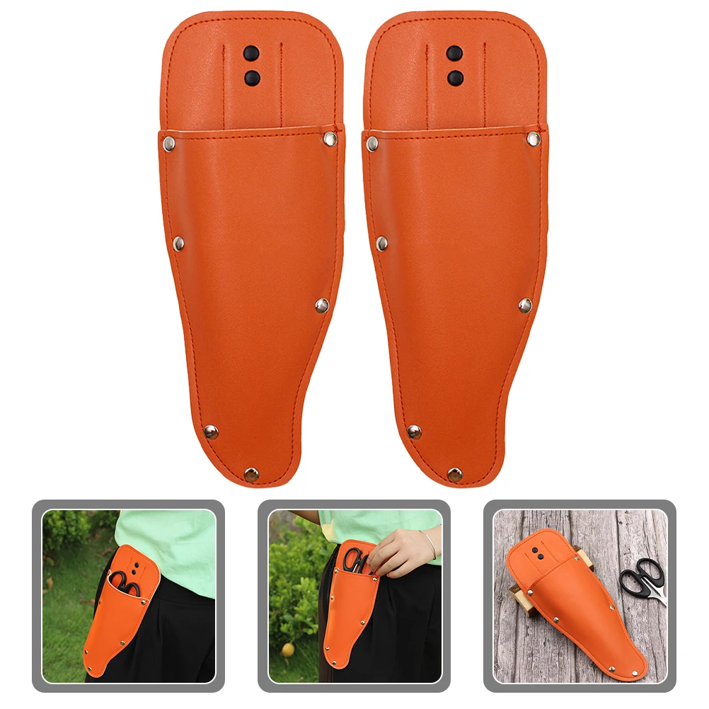 

2pcs Pruner Holsters Lightweight Durable Gardening Shear Storage Bag Fruit Pruning Scissor Holder Protective Case Shears