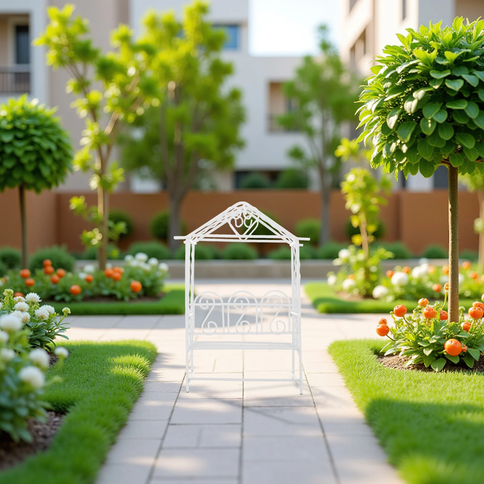 

3pcs Micro Landscape Decorations Mini Frames For Dollhouse Garden Fairy Garden Accessories Wedding Arch Ornaments Mini Metal
