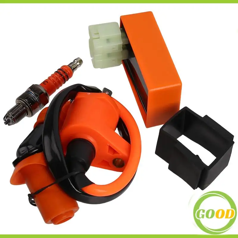 High performance ignition coil 6-pin spark plug kit suitable for ATV four pit bicycle scooter motorcycle performance components