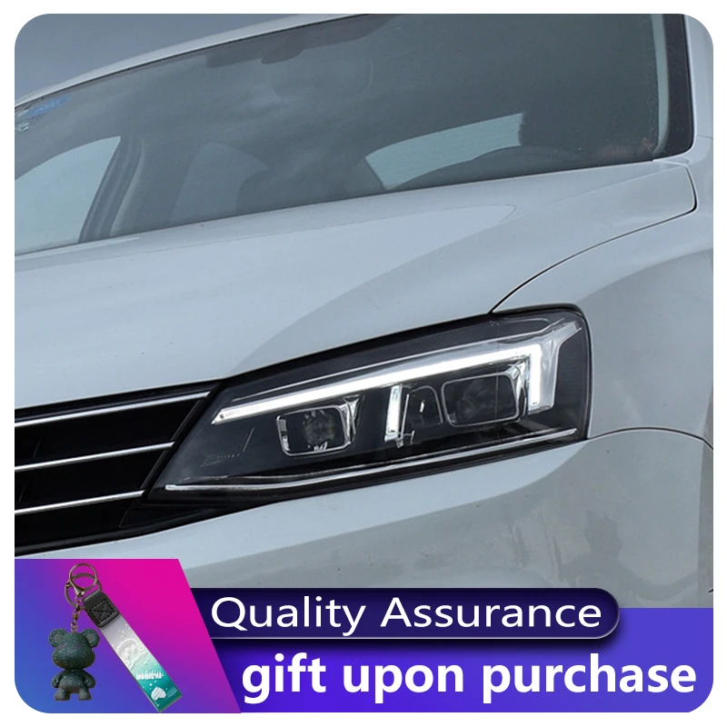 

Headlight For Volkswagen VW Jetta Sagitar Golf5 2012-2018 Front Lens DRL Head Lamp Dynamic LED Day Running Light Car Accessories