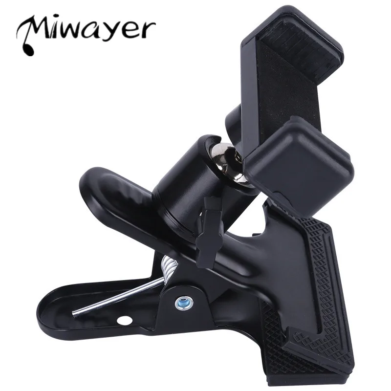 Miwayer Guitar Head Phone Holder Mount for Live Broadcast Teaching Video Recording Android and iPhone Compatible Guitar