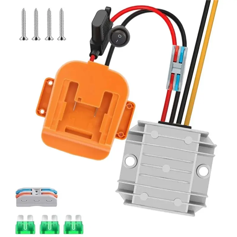 A69Z Step-Down Converter 18V To 12V 10A 120W Buck Inverter For Battery Power Wheel Adapter 18V-12V
