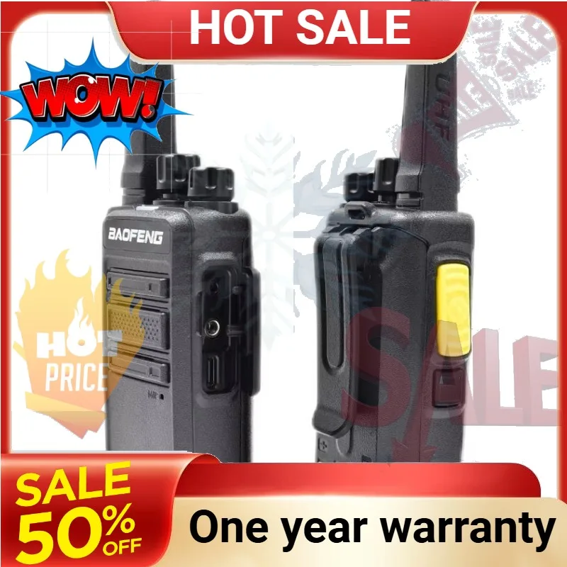 SWZY For Baofeng V12D Walkie Talkies Wireless Copy Frequency 430-440MHZ Type-C Charge Long Range High Capacity AD-V12D Two Way R
