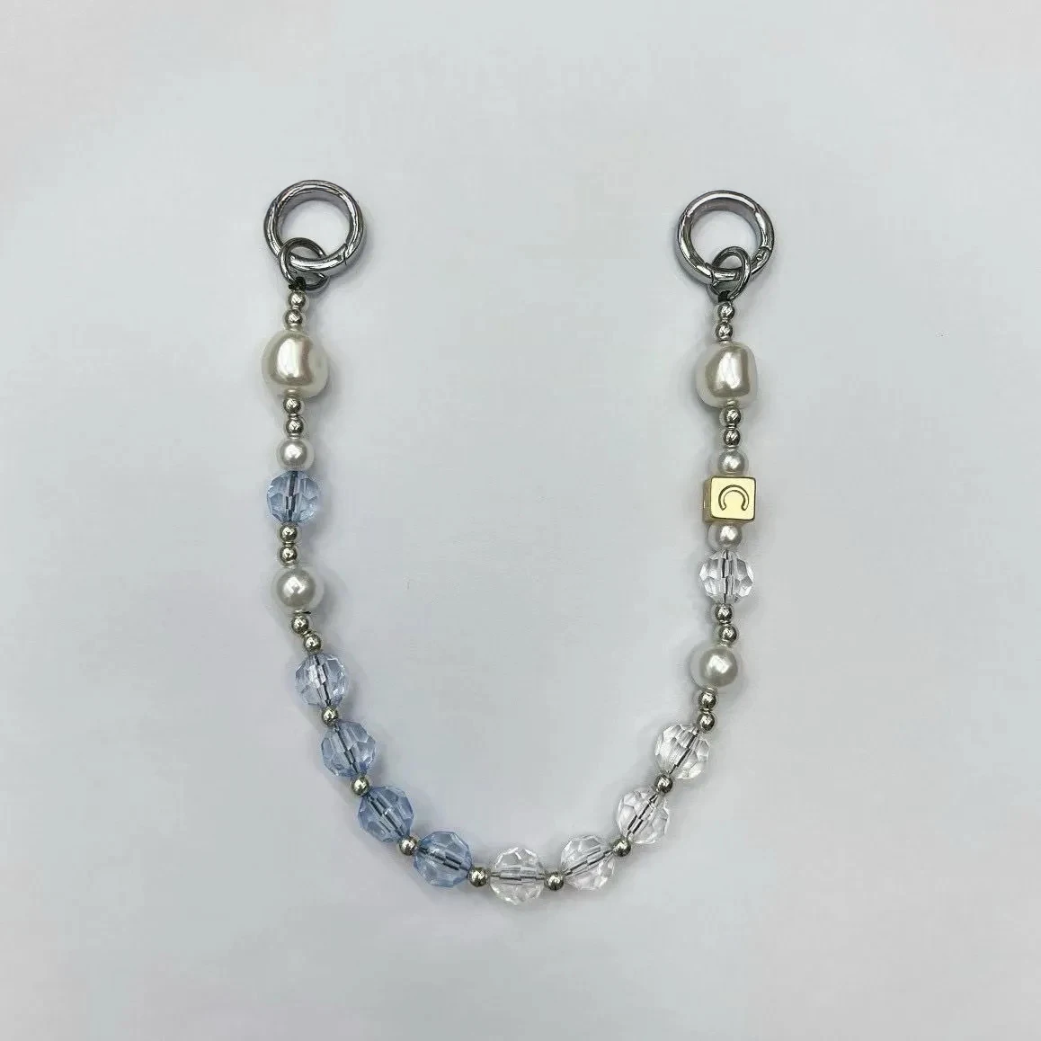 2 حلقات عالمية الخرز الهاتف سحر سلسلة قصيرة أحزمة الهاتف المحمول آيفون الحبل سوار لسامسونج غالاكسي