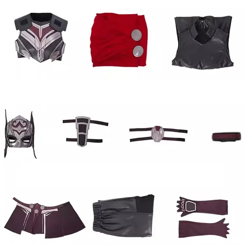 

Sky02 Леди Тор Джейн Фостер Косплей Костюм Любовь и Гром Хэллоуин Вечеринка Женская Накидка Тора и Униформа Одежда88Li #