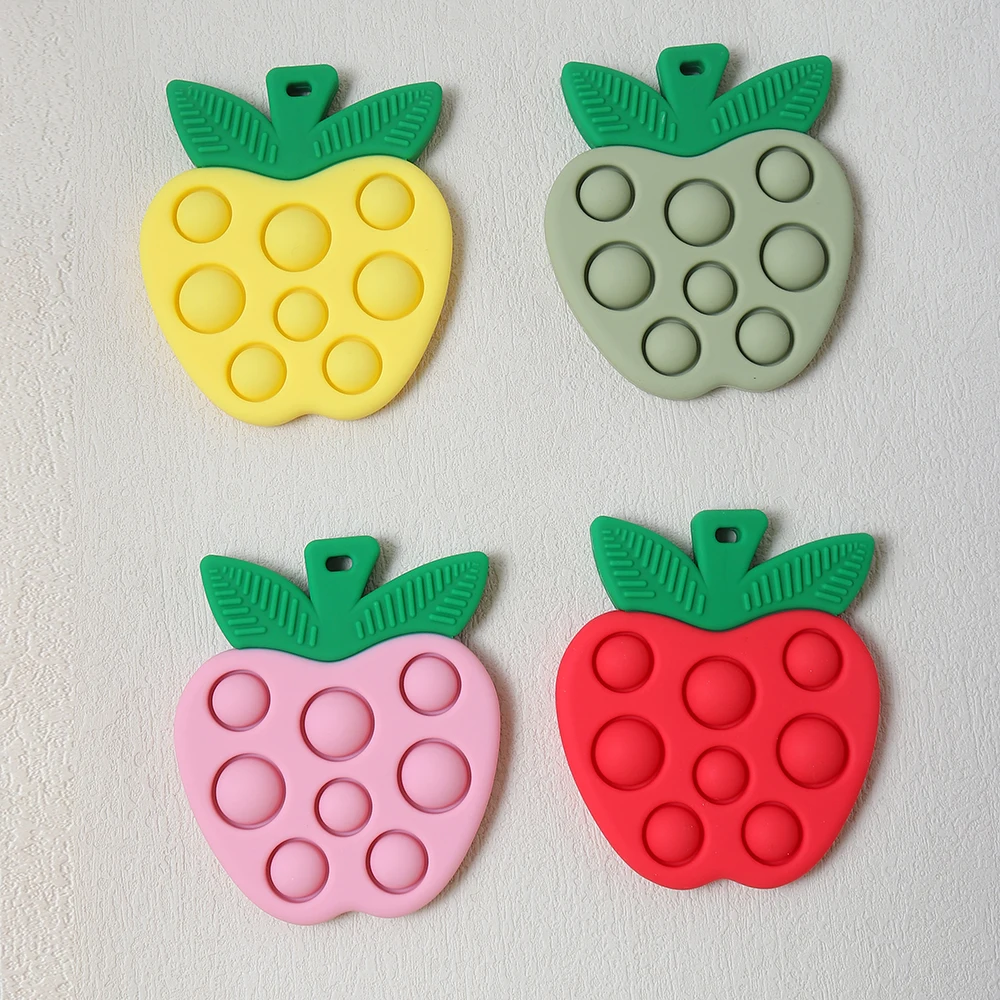 Newborn Baby Silicone Colorful - Baby Food Apple review and price