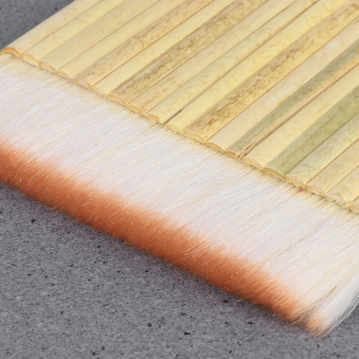 1Pcs Professional Bamboo Tube Painting Brush Set Wide Flat Tip for Oil Acrylic Watercolor Wash Sizing Gluing Pottery Chinese