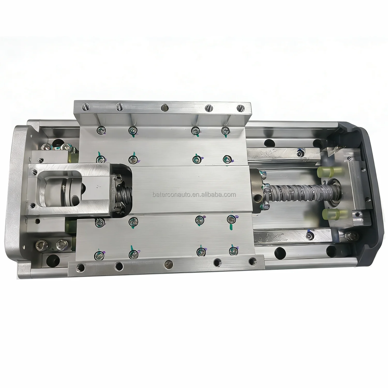 Economic Linear Motion System Linear Guide Rail With Ball Screw And Bearing Smooth Manual Handwheel 110kg Load Capacity