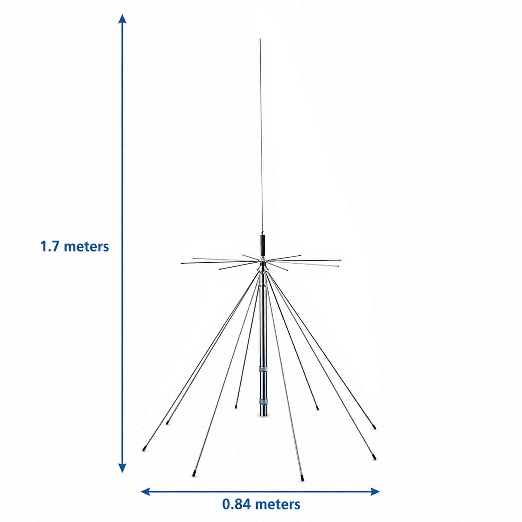 25MHz-1300MHz, antena Discone Ultra Wideband, kompatibel dengan Multi frekuensi, konektor PL259