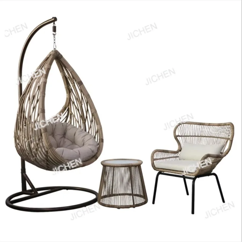 

Terrace Rattan Garden Wicker Double Double Outdoor Hammock Egg Terrace Chair, Hanging Swing Chair