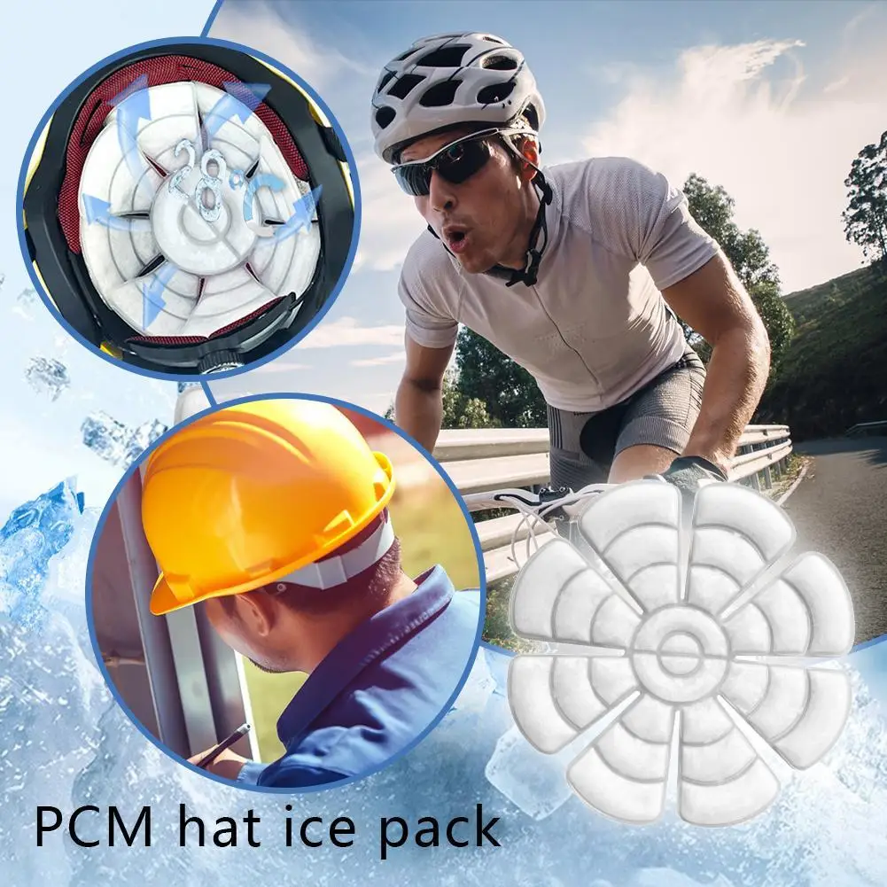 

Motorcycle Helmet Padding PCM Ice Caps Mat Motorcycle Safety Protection Hat Caps Inner Summer Cycling Helmet Cooling Pad