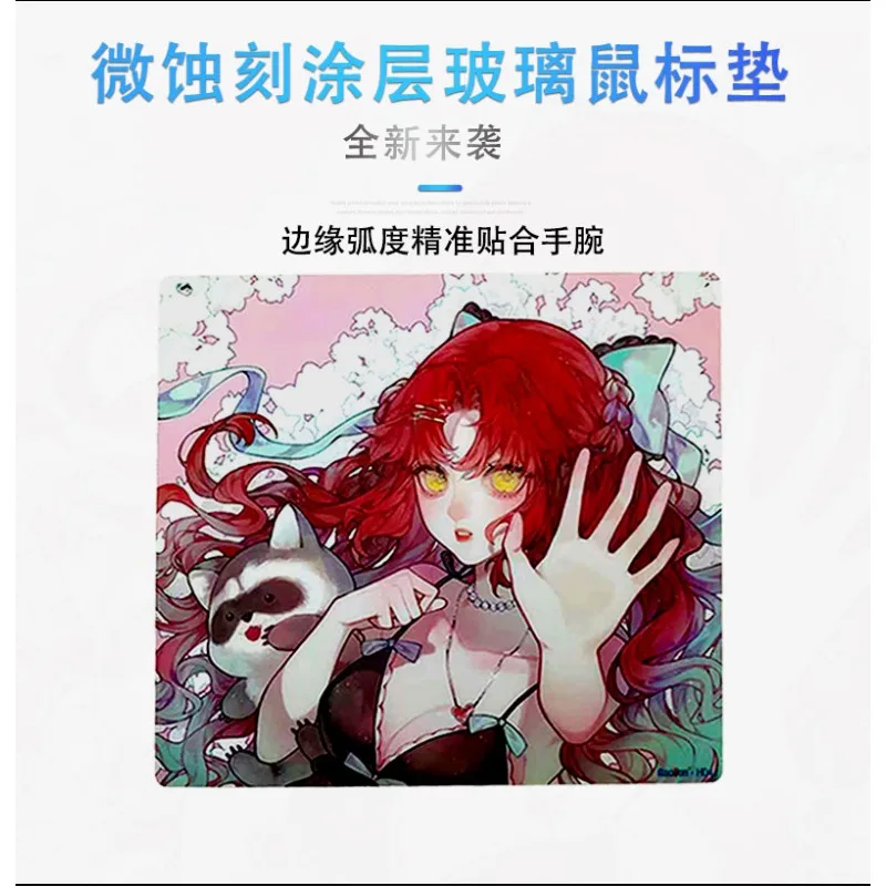 Tempered Glass Mouse Pads Custom Personalised Speed Type Gaming Mats Big Size Desk Pad PC FPS Gaming Mouse Pad Gift 490x430mm