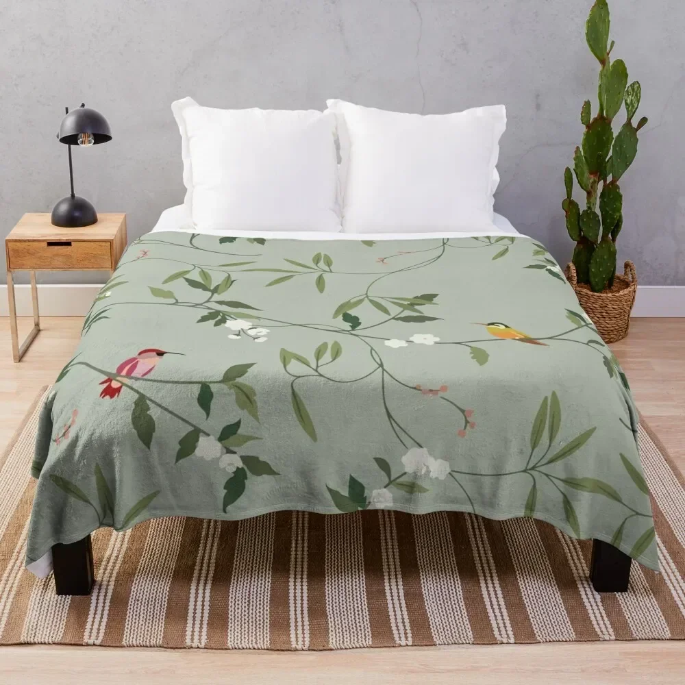 Hummingbirds Throw Blanket Blankets For Sofas Warm Blankets