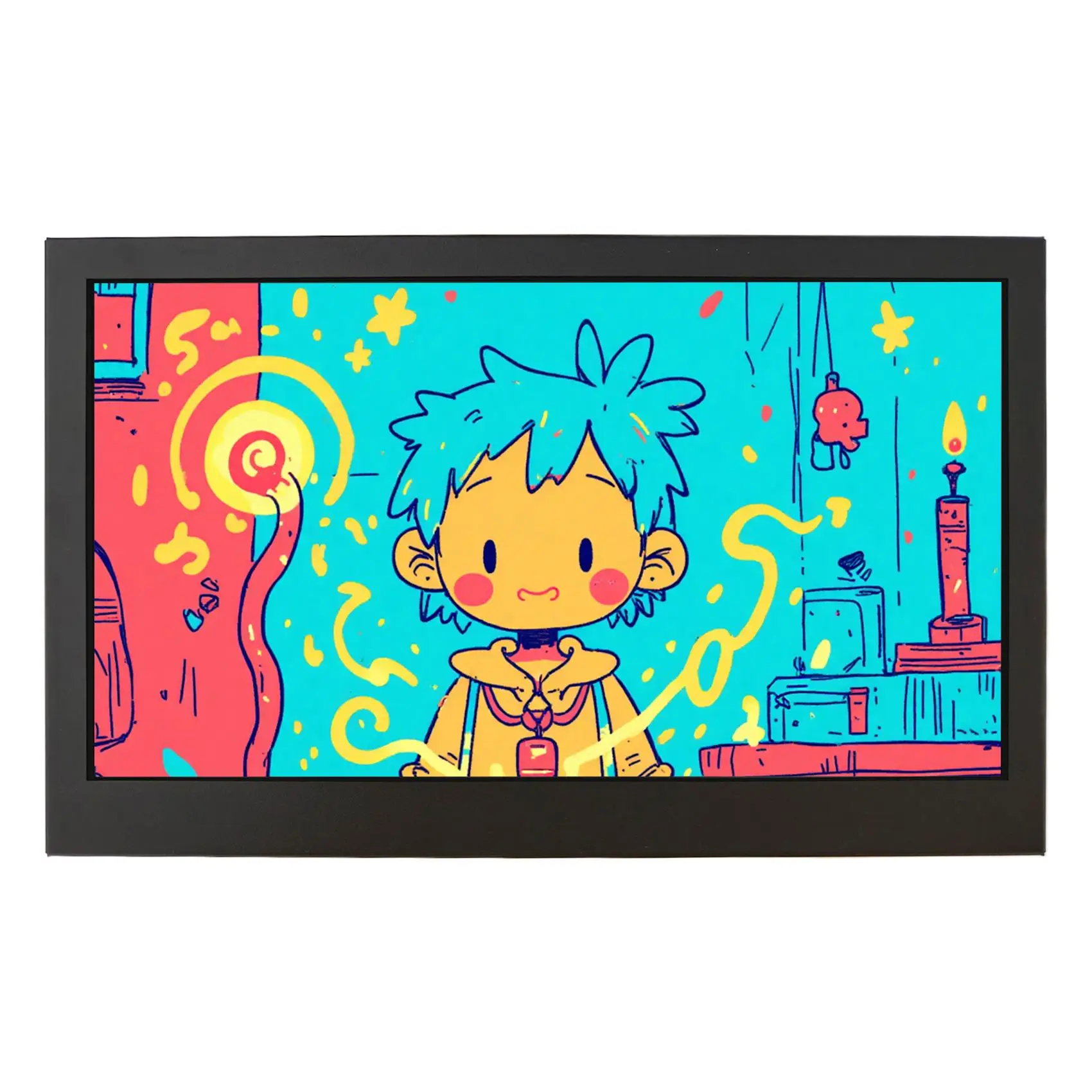 9inch OutDoor LCD Screen 1280x720 IPS LCD Monitor Black Metal Case