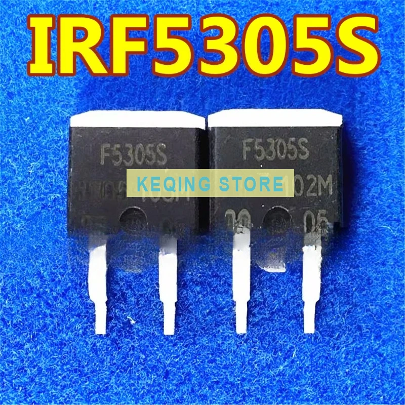 10PCS Used+Not NEW+Send after Measure Original word original code P-channel FET F5305S IRF5305S TO-263 patch 55V 31A