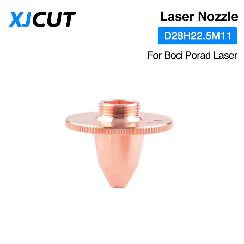 XJCUT 10Pcs/Lot BOCI Fiber laser Nozzle Bevel Cutting Nozzle D28H22.5M11 Double Layer For Boci Porad Laser Cutting Head Machines
