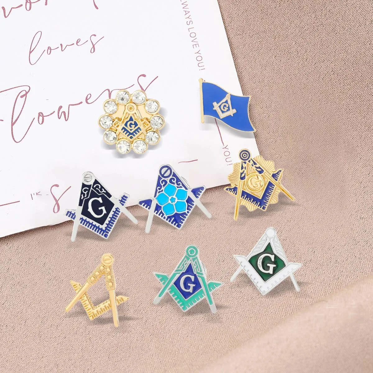 

Fashionable new style=chest, creative personality, diamond studded alloy, drip oil badge, clothing accessories, accessories