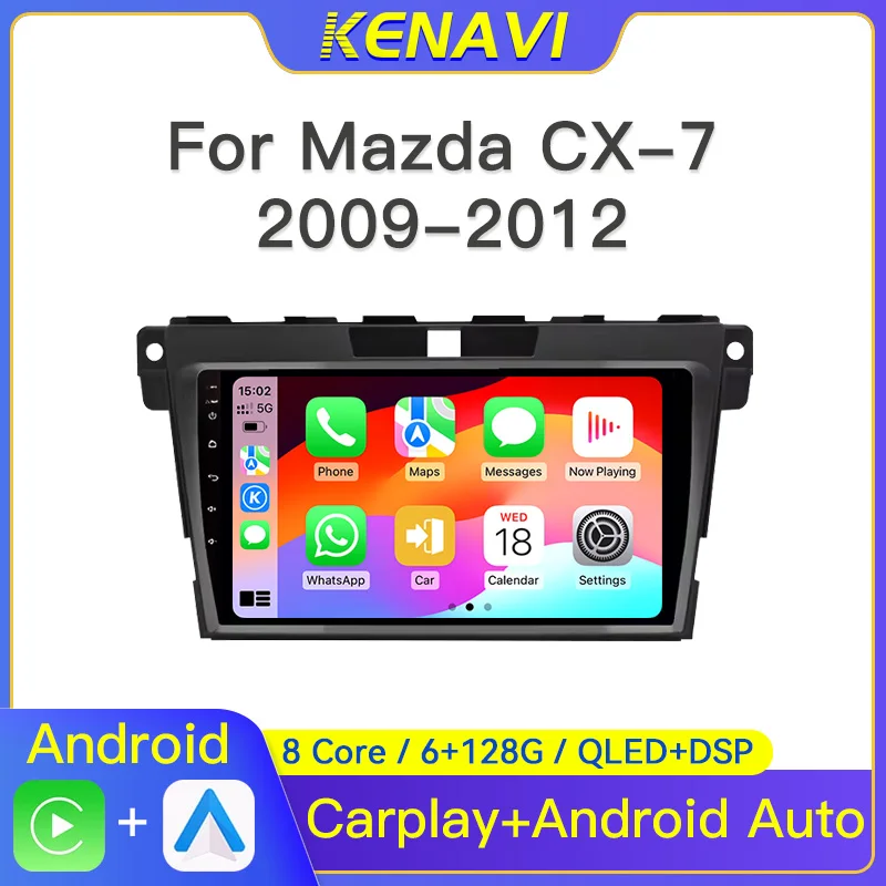 

2Din Android Car Stereo Radio For Mazda CX7 CX-7 CX 7 ER 2009 - 2012 Multimedia Video Player GPS Wireless Carplay Auto Head Unit