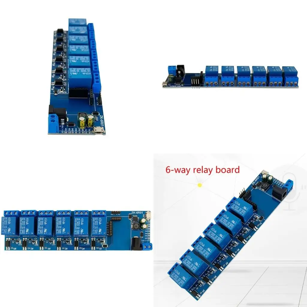 

Высокочувствительный модуль распознавания голоса, 6-канальное реле-модуль для дома, DIY, высокое качество