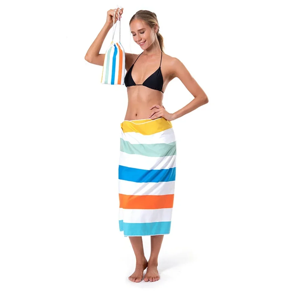 

For Beach Sunbathing Fast Dry Beach Towels Camping Towels Comfortable Fine Soft Texture High-quality Microfiber