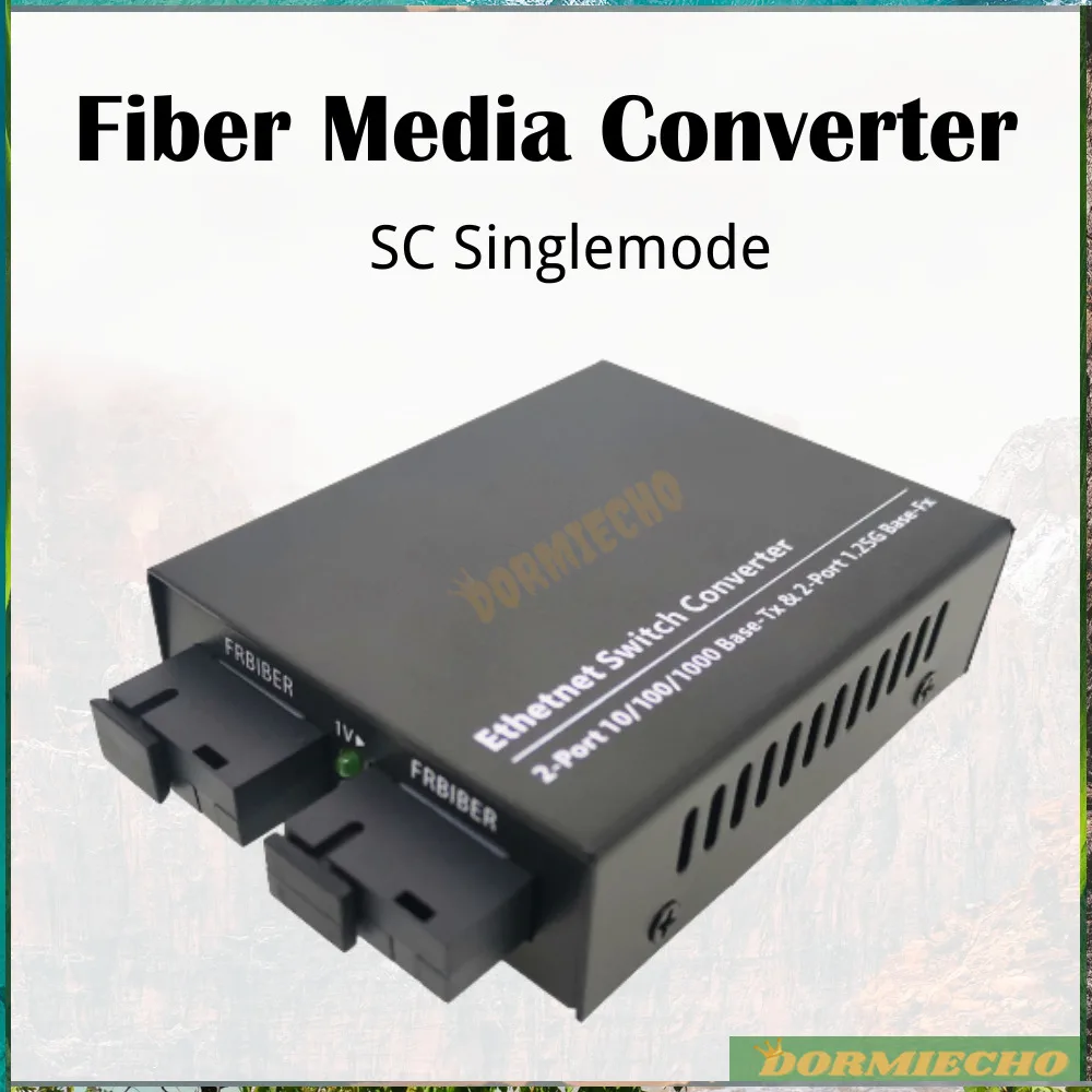 

New Arrival Fiber Media Converter 2G2E Gigabit Ethernet Switch Optical Transceiver 100/1000M Receiver 20km SC Singlemode FTTH